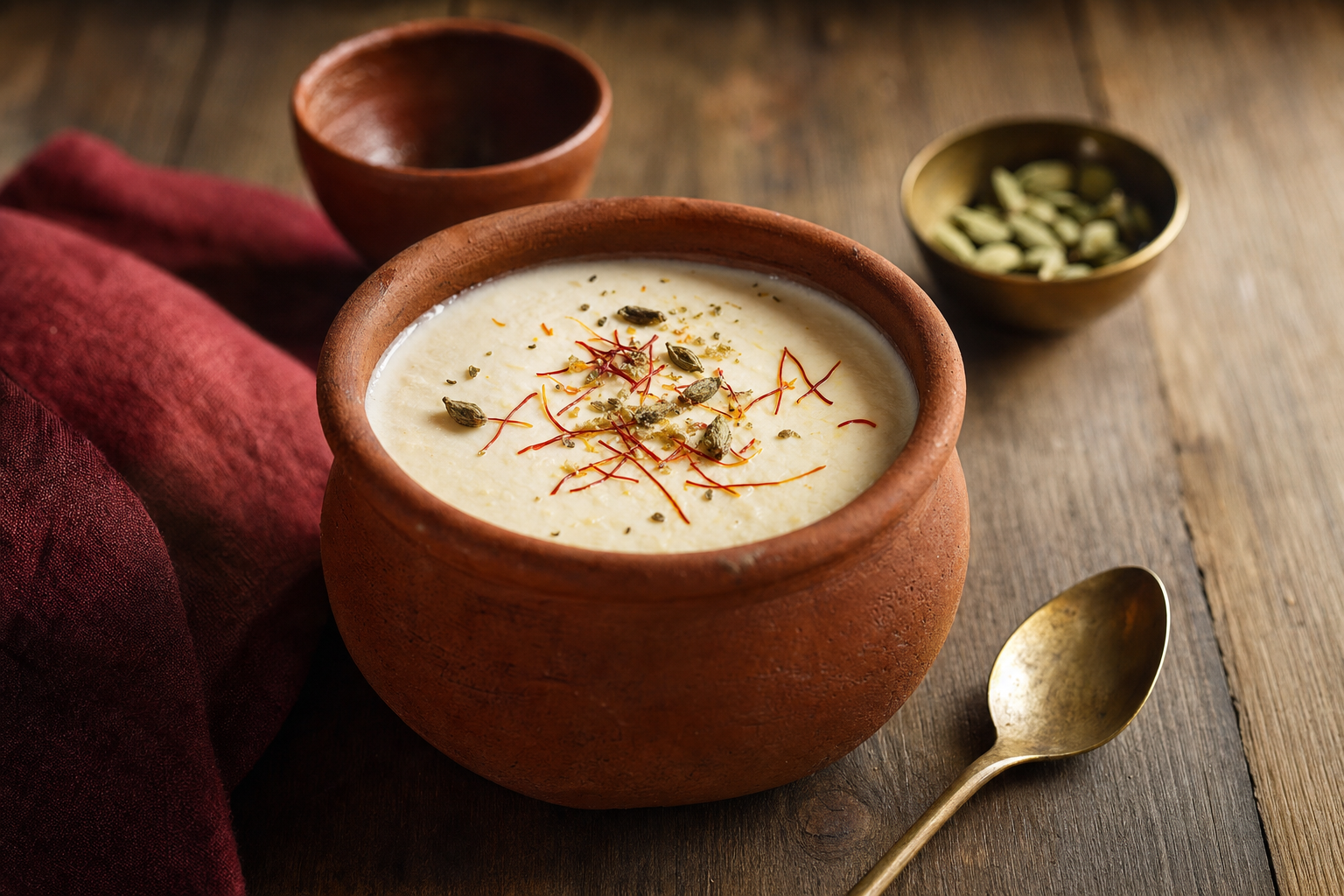 Juju Dhau — Dichter, leicht gesüßter Joghurt aus Bhaktapur – im Tontopf angesetzt
